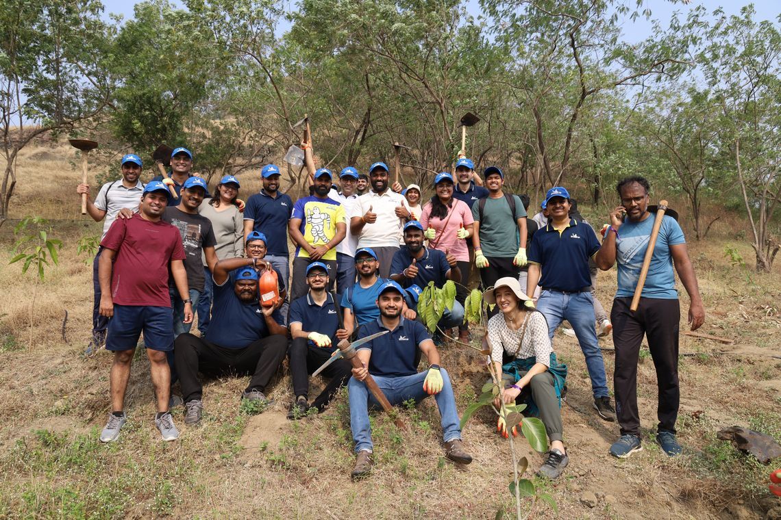 growing a greener tomorrow tree plantation drives michelin 2024