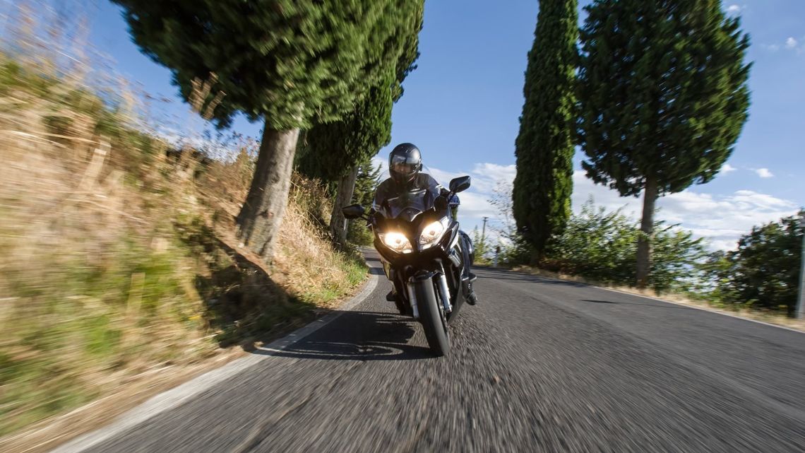 A motorcycle weave is a wavering movement usually starting at about 140 km/h.