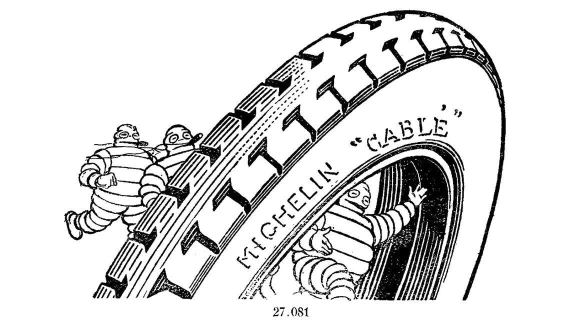 1930 - Llanta Michelin para motocicleta