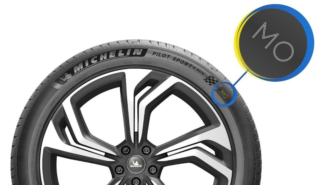Llanta MICHELIN con marcaje MO