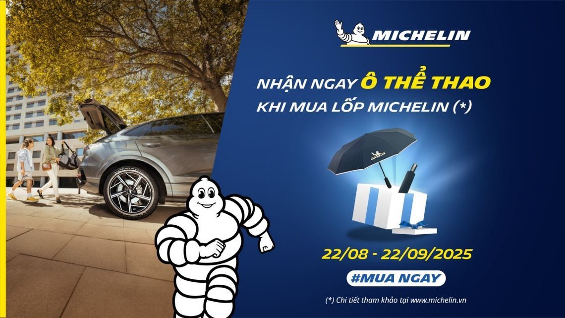 CTKM mua lốp Michelin nhận dù
