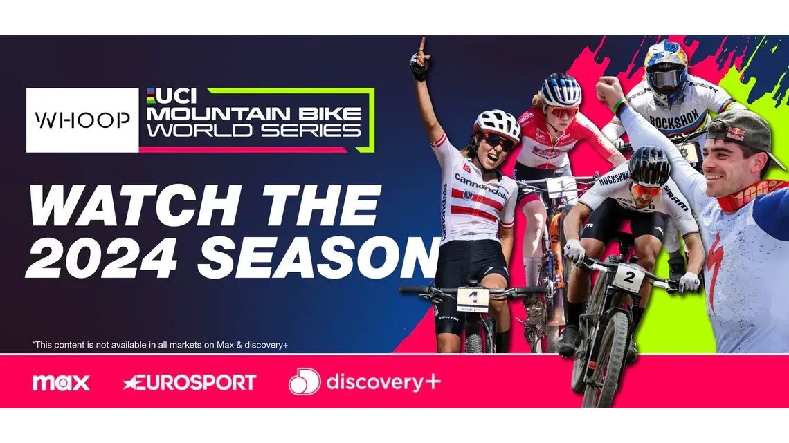 whoop uci mtb world series where to watch