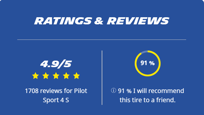 why michelin ratings reviews pilotsport 4s