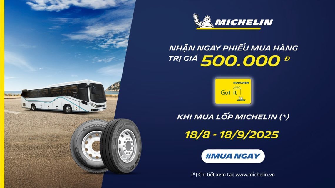 Nhận ngay phiếu mua hàng khi mua lốp Michelin