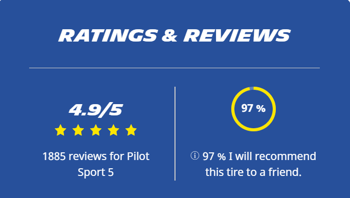 why michelin ratings reviews pilotsport 5