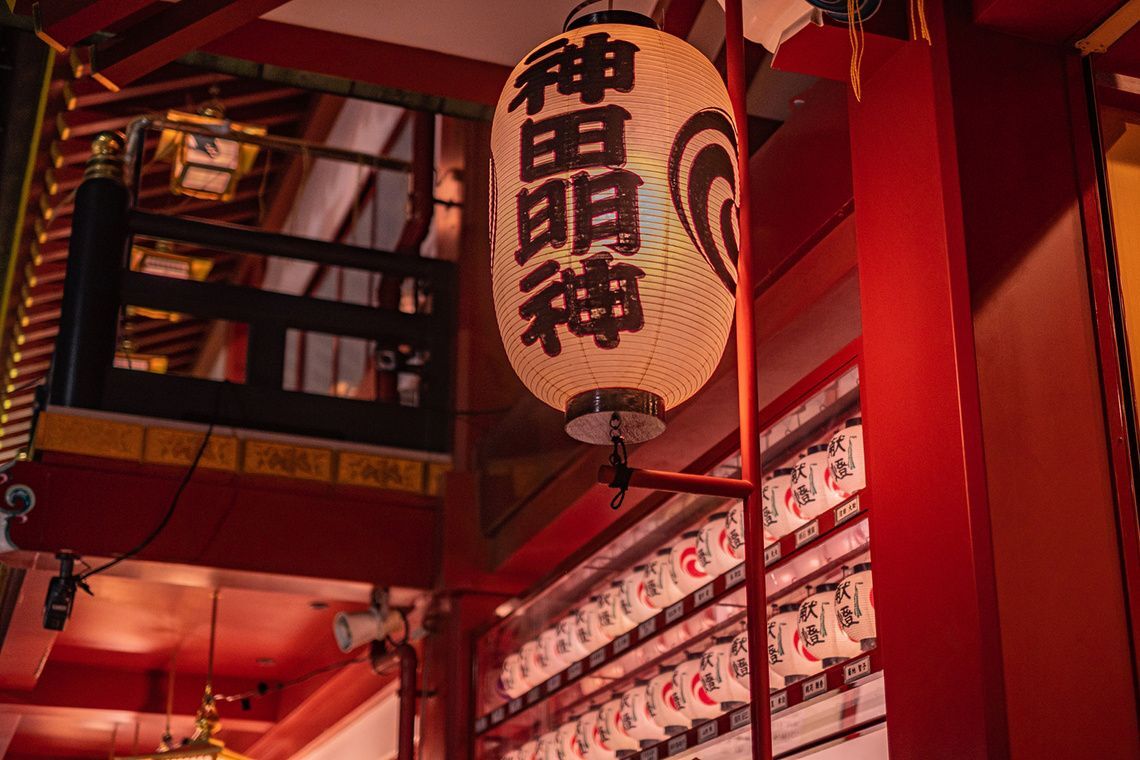 神田明神 随神門 提灯