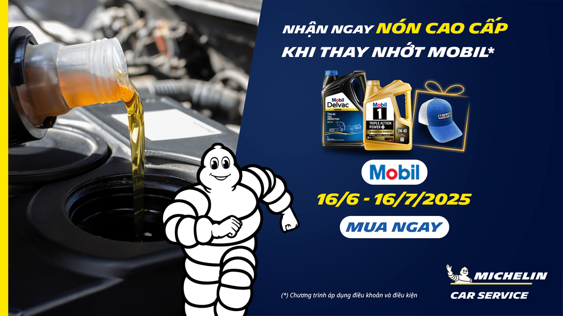 thay nhớt Mobil nhận ngay quà cao cấp