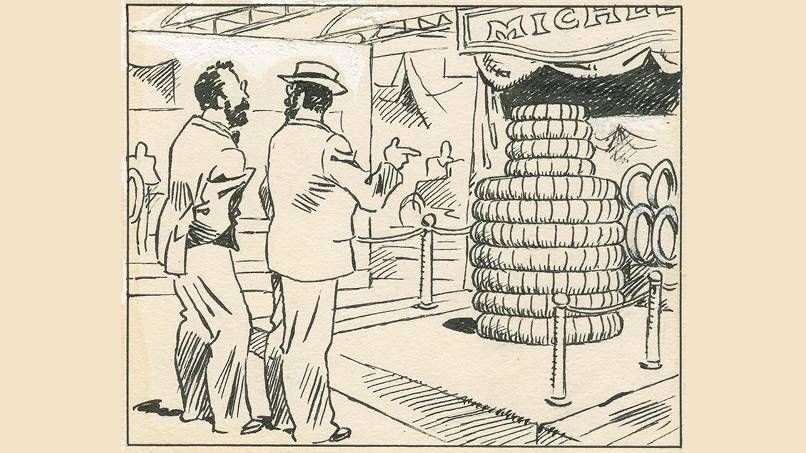 Brothers André and Édouard Michelin founded their tyre company in 1889