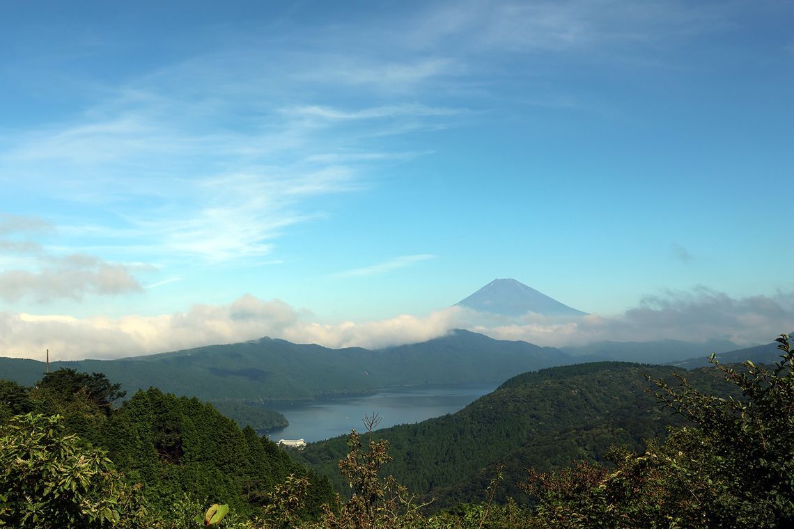 芦ノ湖と富士山
