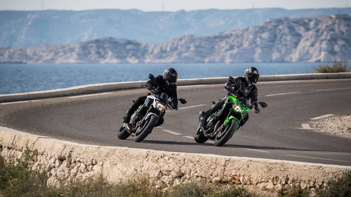 Taking a corner on a motorcycle requires anticipating
