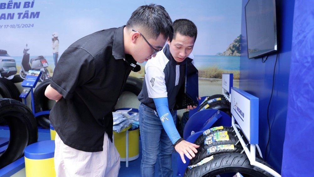nhận biết lốp xe máy non hơi