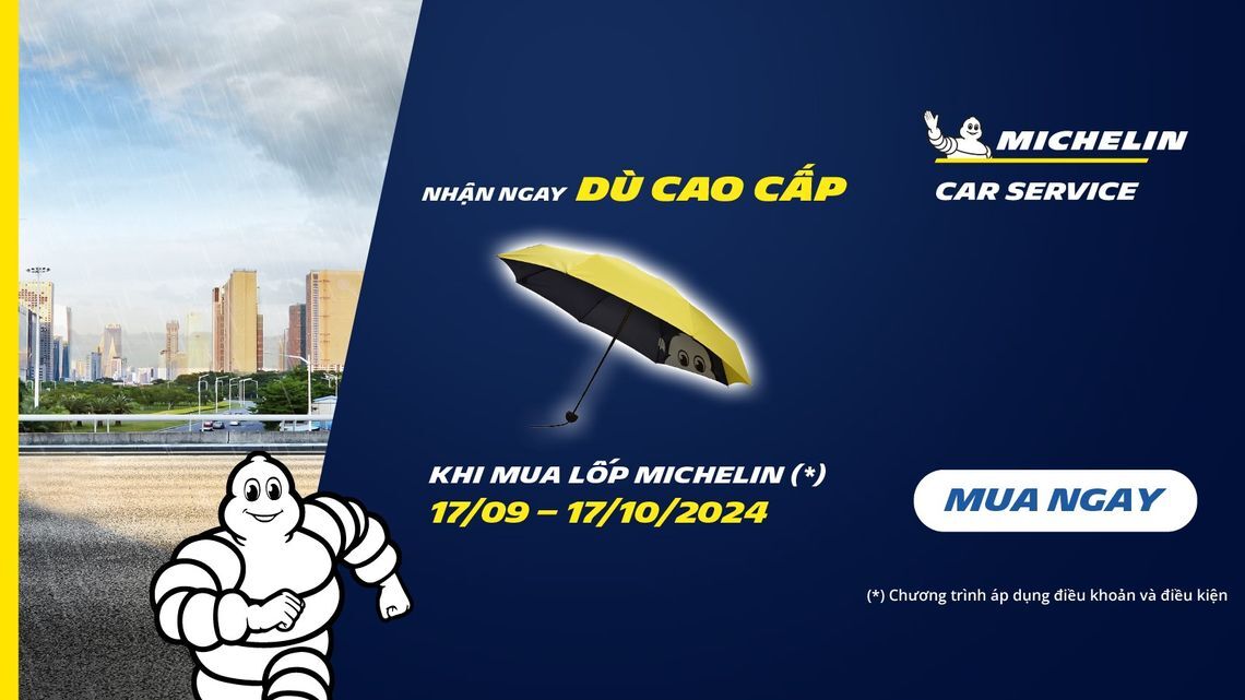 CTKM dù cao cấp Michelin