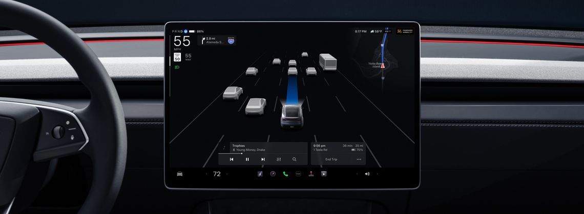 ภายใน Tesla Model Y Juniper