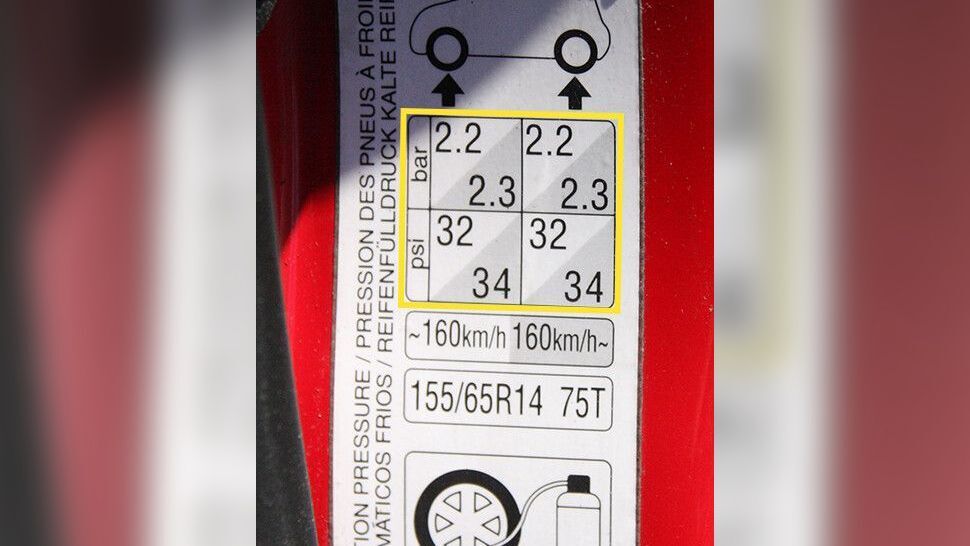 Sticker in your driver’s side door