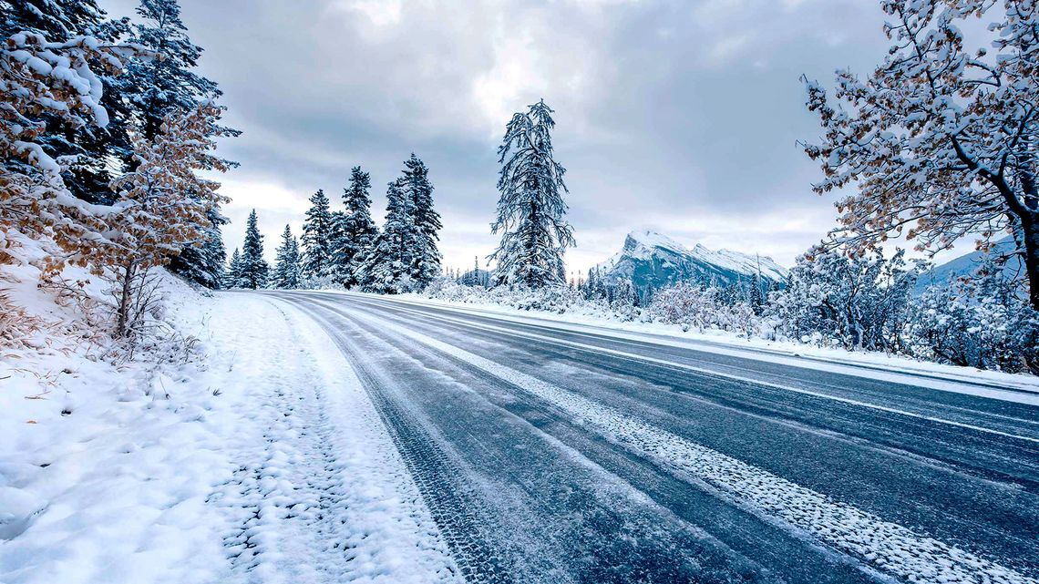 Winter tires optimized for snow and icy road conditions.