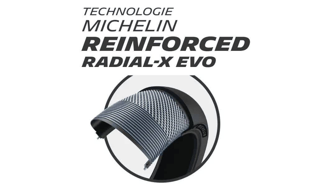 michelin reinforcement technologies logo reinforced radialx evo