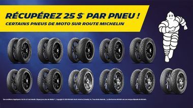 Promotion pneus moto Michelin printemps 2026