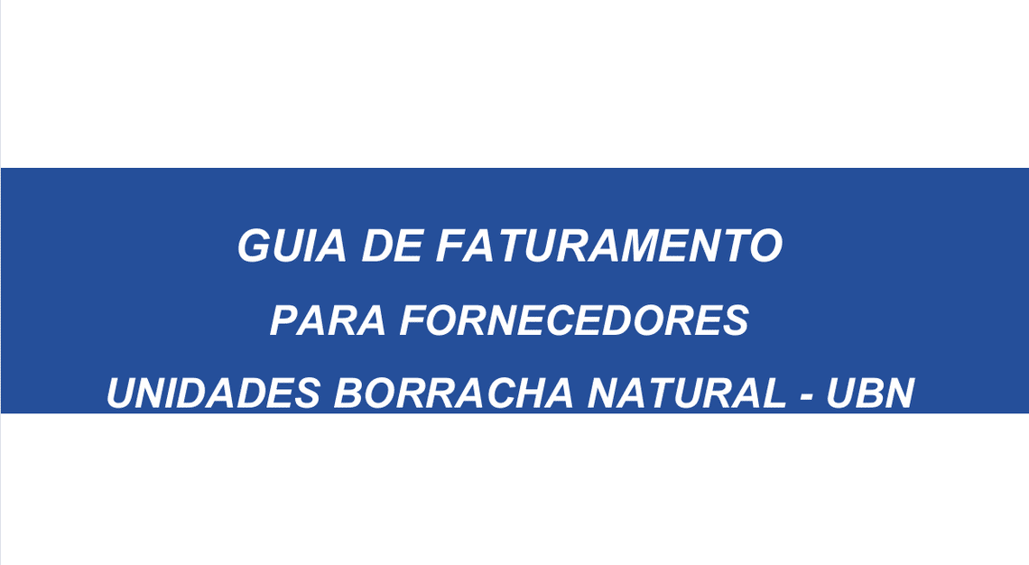 Guia de Faturamento UBN
