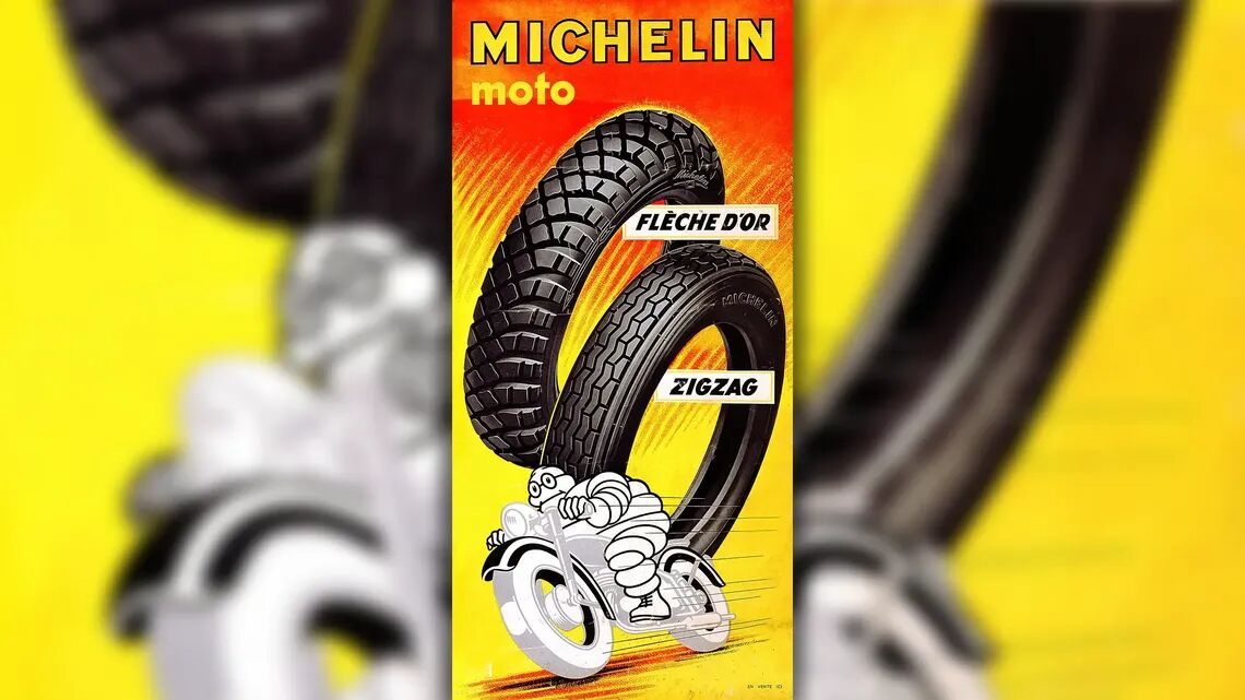 1935 – Lançamento dos pneus MICHELIN Flèche d'Or e MICHELIN ZigZag.