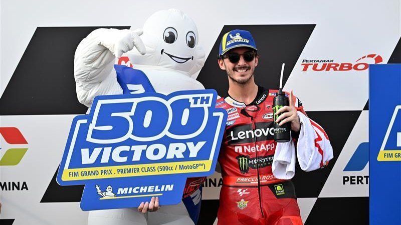 2023: 500ª vitória com Francesco Bagnaia (Ducati)