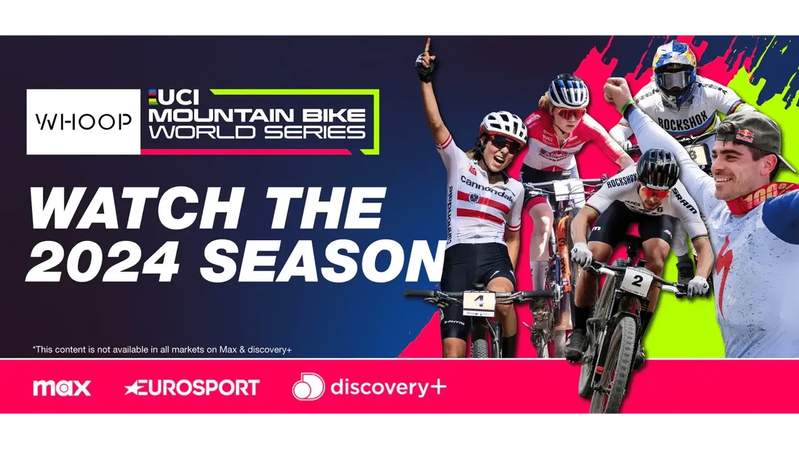 whoop uci mtb world series where to watch