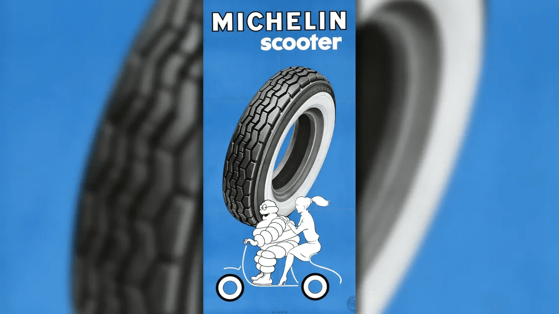 1950 - Michelin develops tires for scooters and mopeds