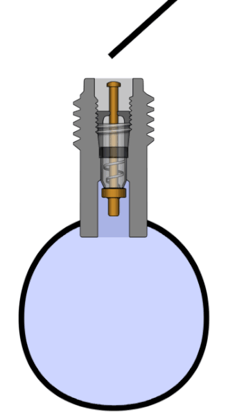 schrader valve opening and closing on a tire max