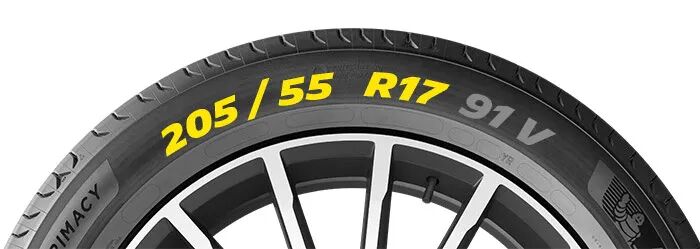 car tyre size