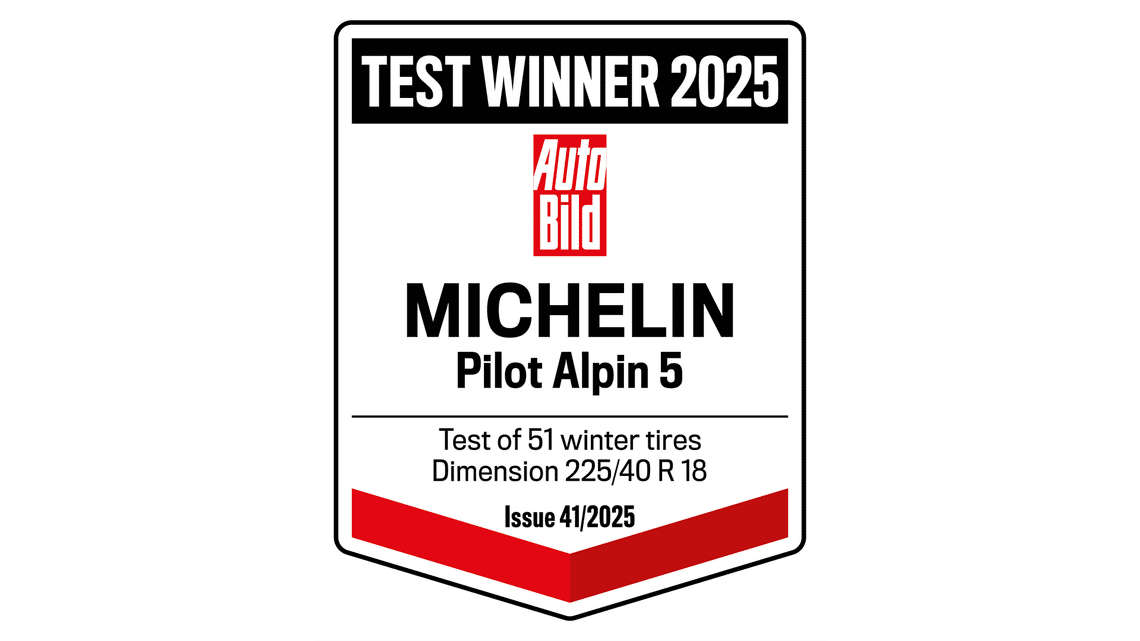4w 1595 michelin pilot alpin 5 awards autobild test winner 2025