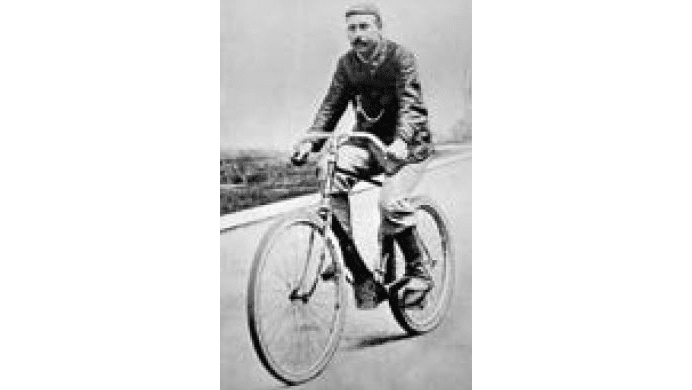 Charles Terront won the Paris-Brest-Paris cycle race on a bicycle fitted with Michelin tyres