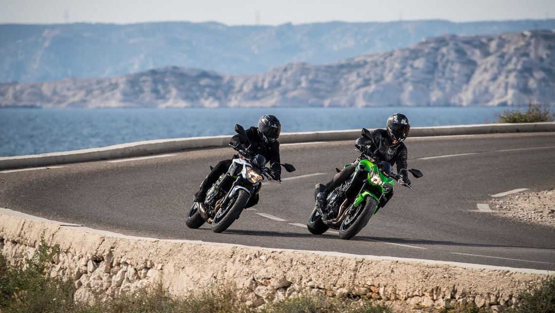 Taking a corner on a motorcycle requires anticipating