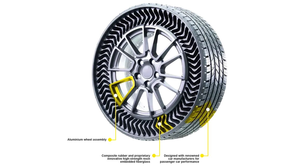 what is michelin uptis prototype made of