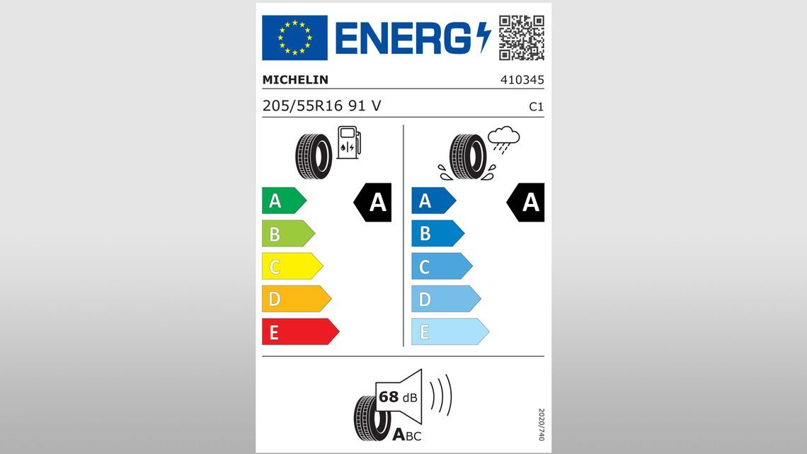 MICHELIN Primacy 5 energy labelling