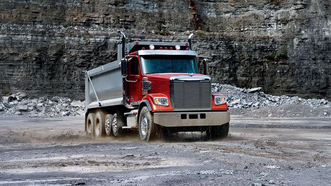 Image of dump truck outfitted with BFGoodrich commercial truck tires
