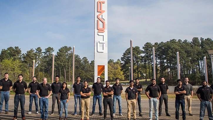 The team of 18 CU-ICAR students