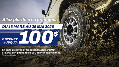 BFGoodrich Promotion Printemps 2026