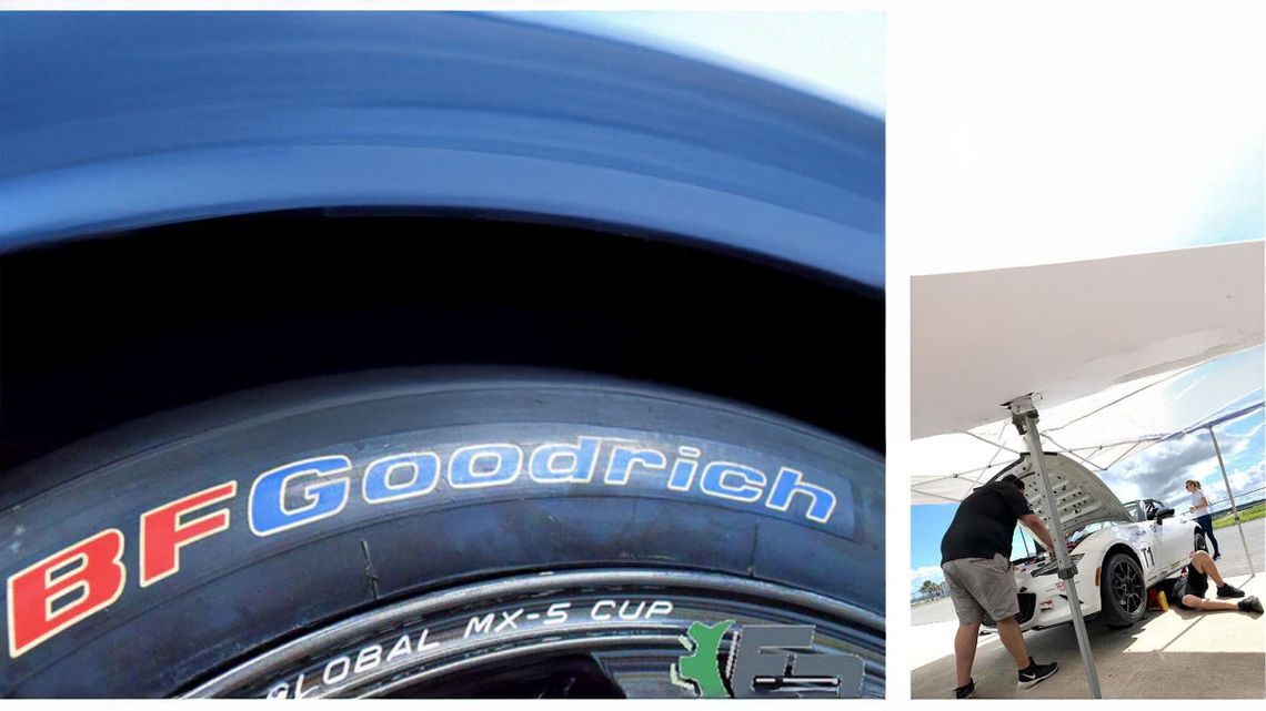 Mazda MX-5 Cup Series with spec BFGoodrich® g-Force™ 215/610