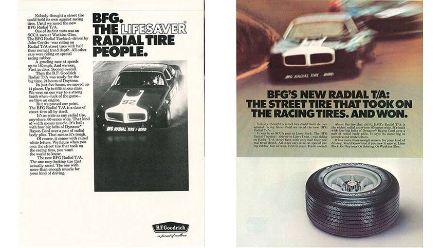 BFG the lifesaver radial tire people