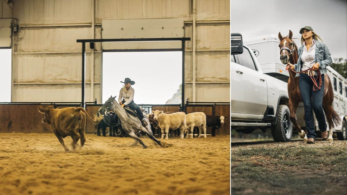 Cutting Horse Competition